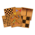 TCG 7-in-1 Solid Wood Games Multipack | Premium Family Game Gift Set UAE