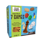 TCG 7-in-1 Solid Wood Games Multipack | Premium Family Game Gift Set UAE