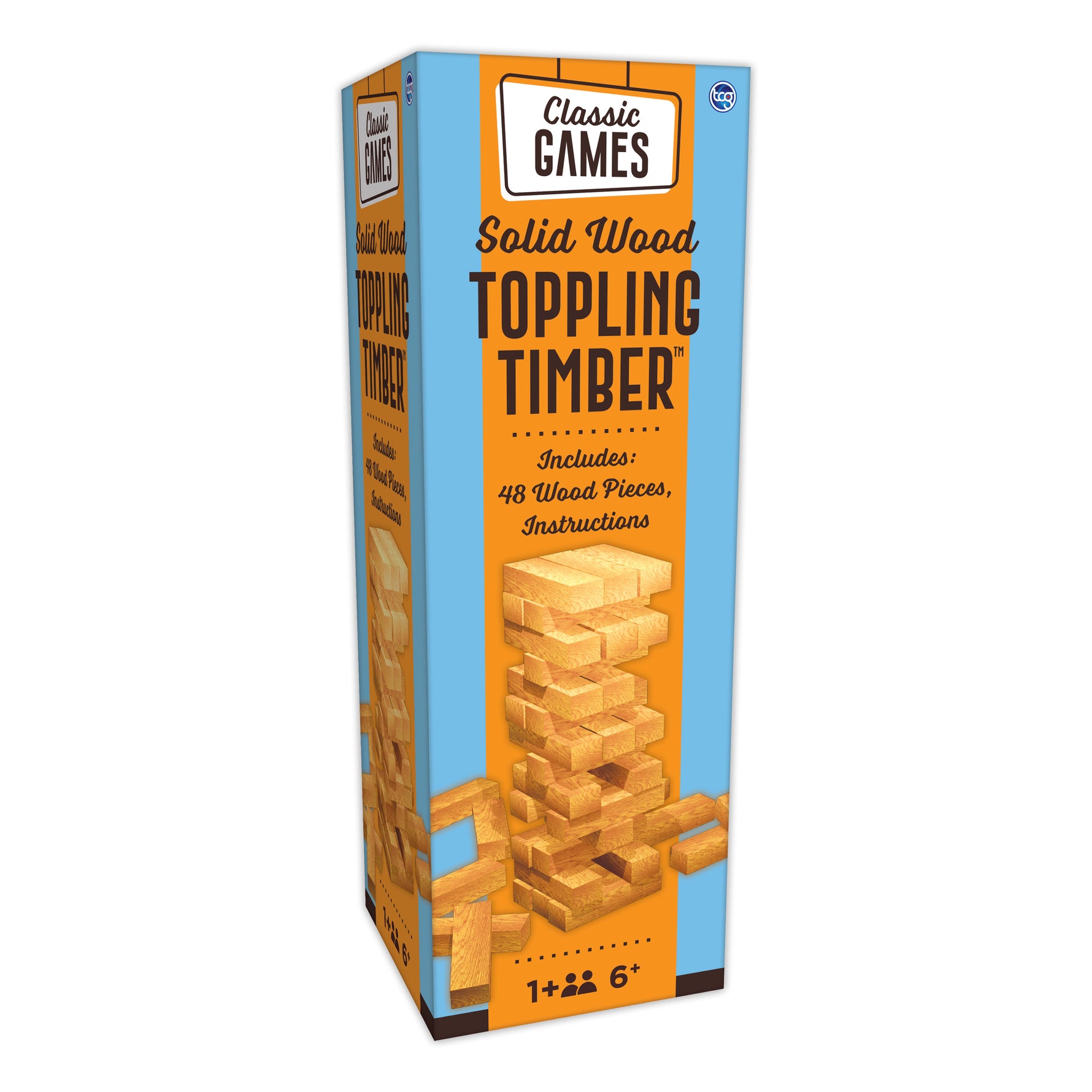 TCG Tumbling Tower Game | Stacking Block Party Game for Kids & Families