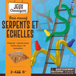 TCG Solid Wood Snakes & Ladders Board Game 10" | Premium Family Game UAE