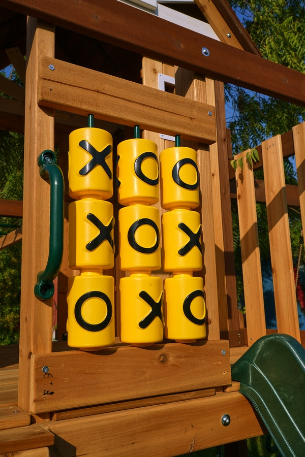 Arabian Ibex Wooden Swing Set with Slide, Monkey Bars & Swings | DS-156S
