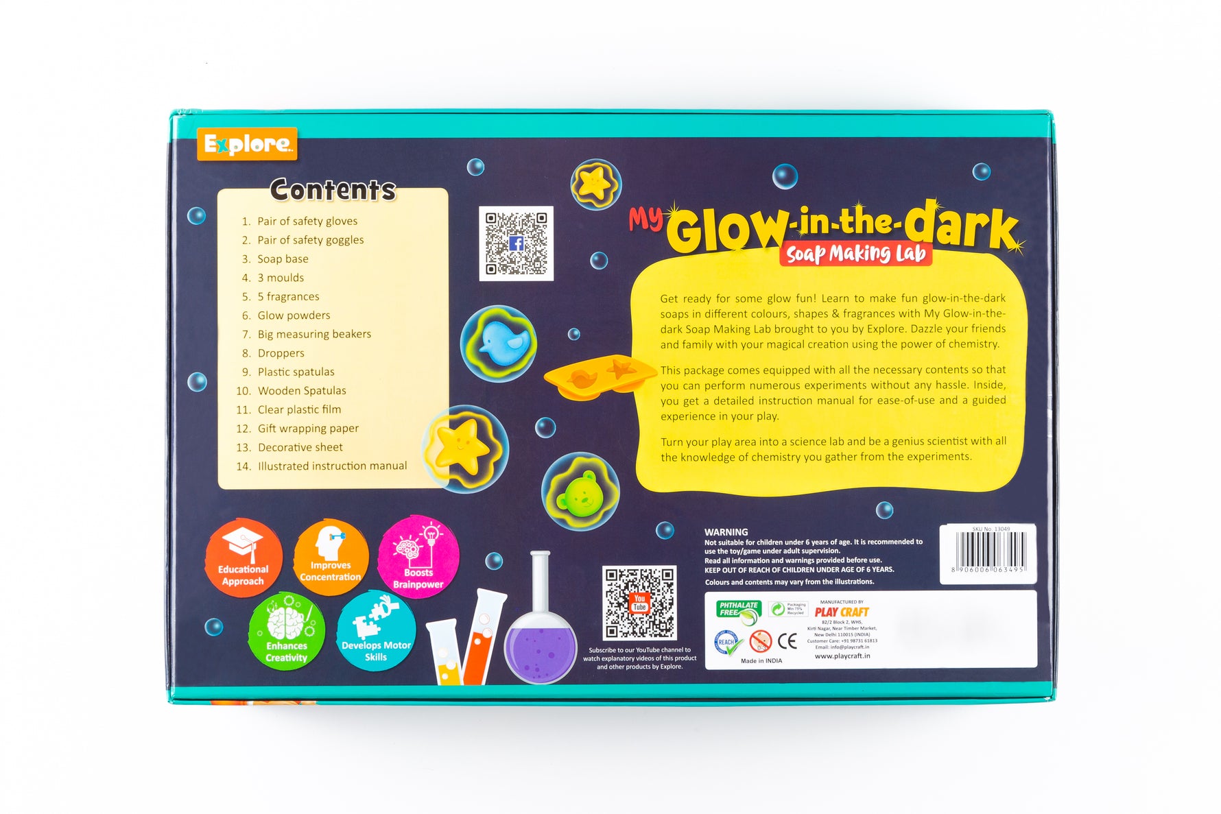 Eksploe My Glow-in-the-Dark Soap Making Lab