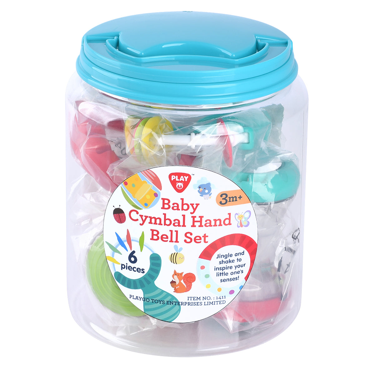 Play Go Baby Cymbal & Hand Bell Set – 6-Piece Musical Toy for Babies & Toddlers