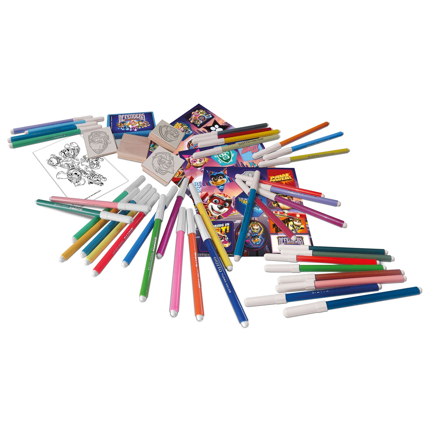 Paw Patrol Movie 60-Piece Felt-Tip Pens Art Set for Kids