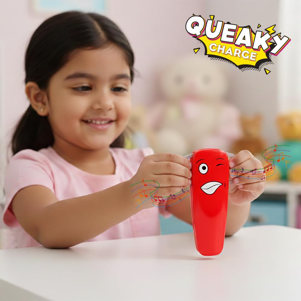 BLIX Queaky Charge – Rechargeable STEM Circuit Toy (Red)