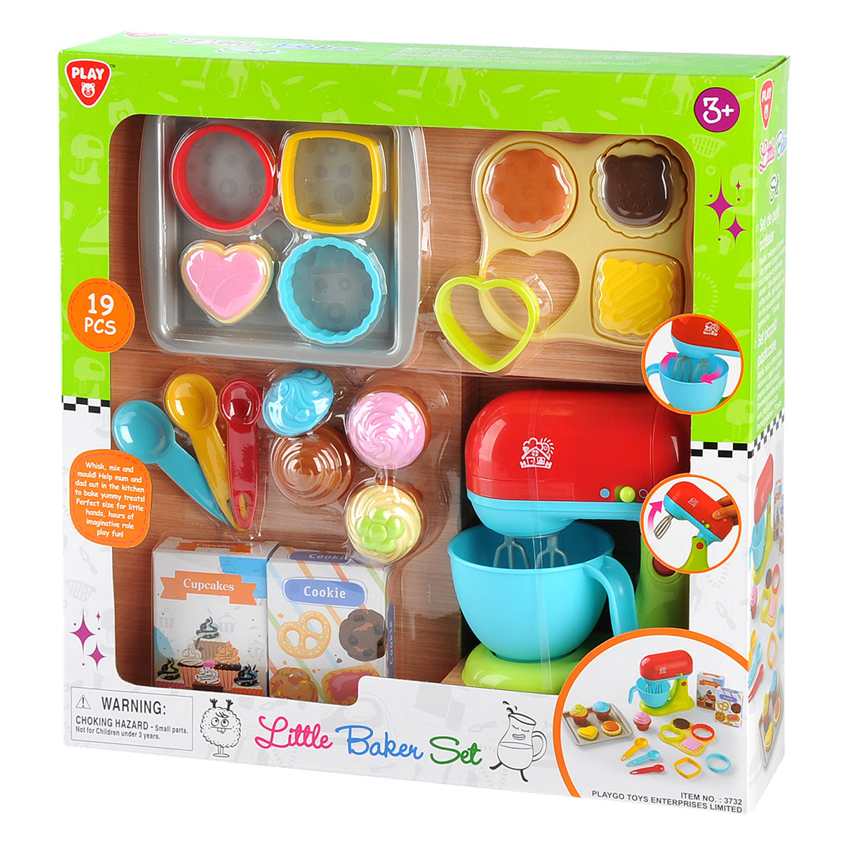 Play Go Little Baker Set – Battery Operated Baking Toy, 19 Pieces