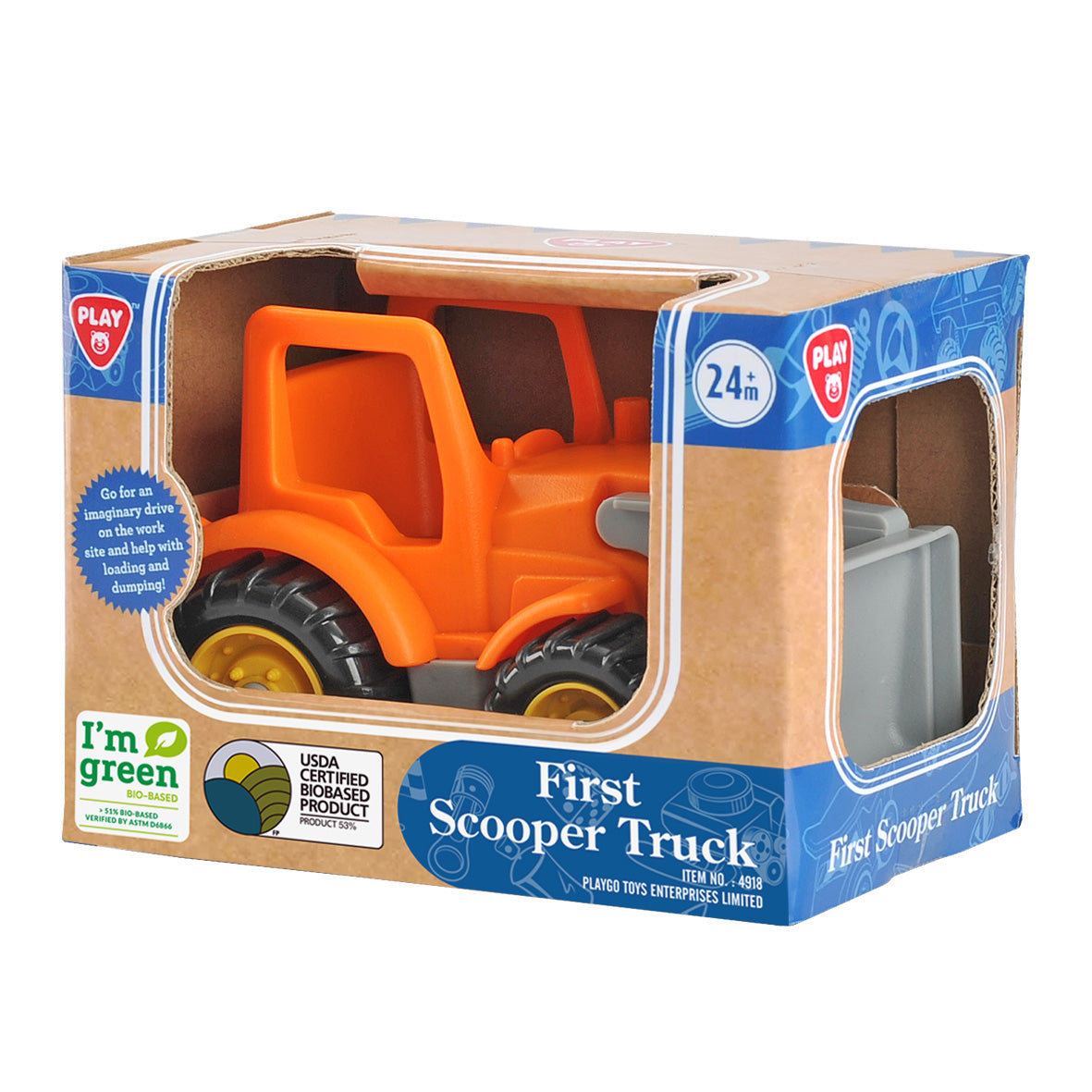 Play Go First Scooper Truck – Eco-Friendly Bio-Based Plastic Toy for Toddlers