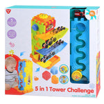 Play Go 5-in-1 Tower Challenge – STEM Stacking & Building Game for Kids