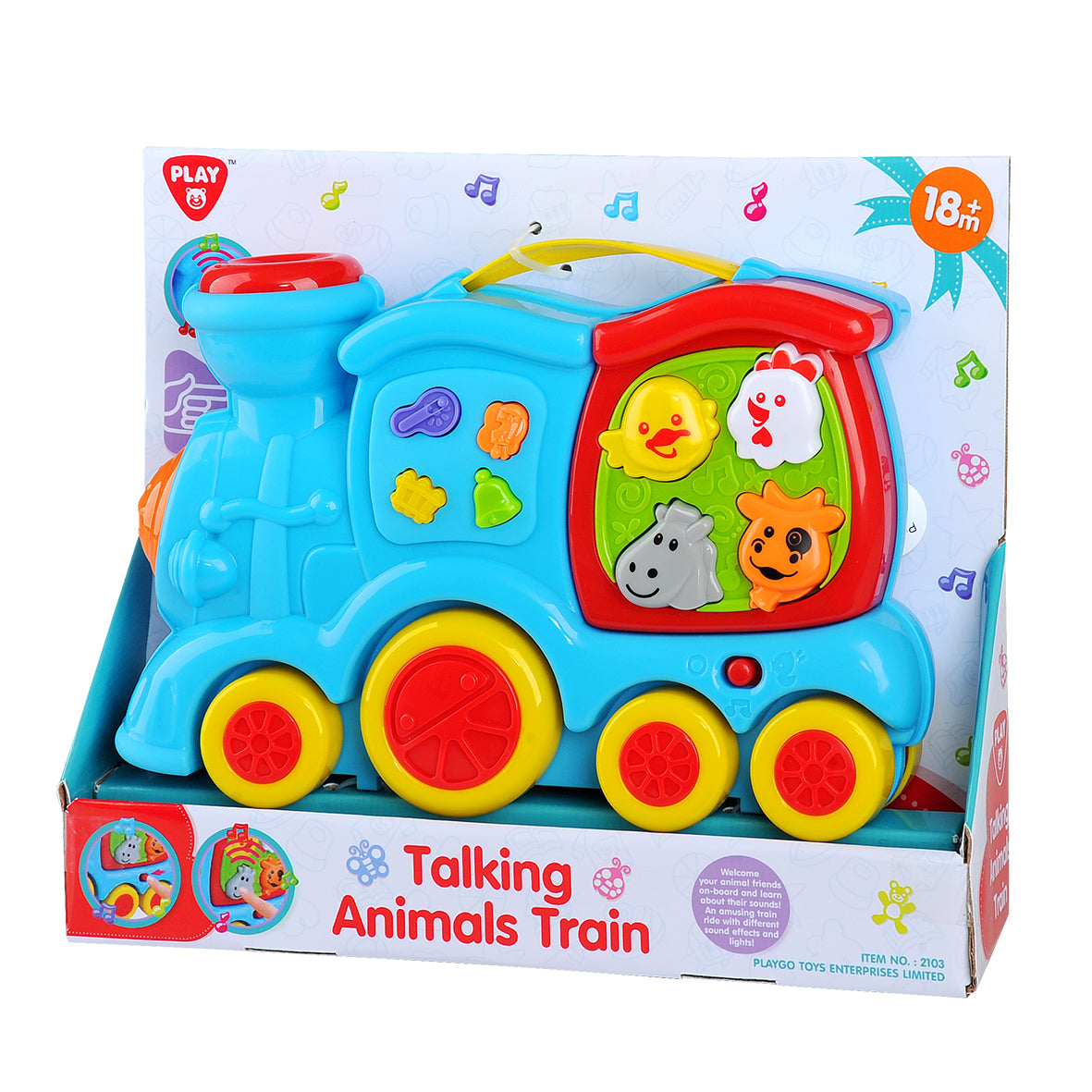 PLAY GO TALKING ANIMALS TRAIN B/O