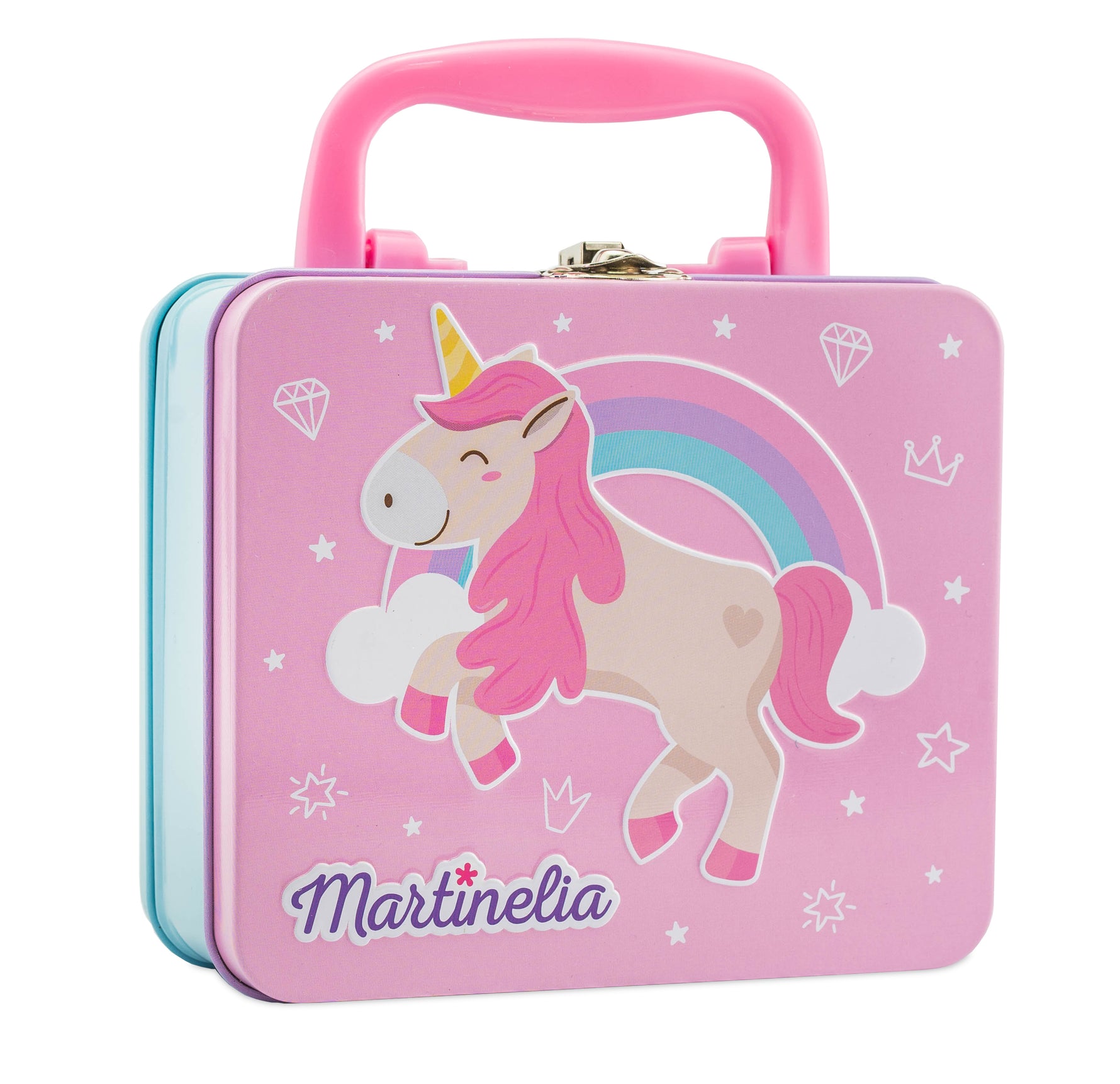 Martinelia Unicorn Medium Tin Makeup Case for Girls