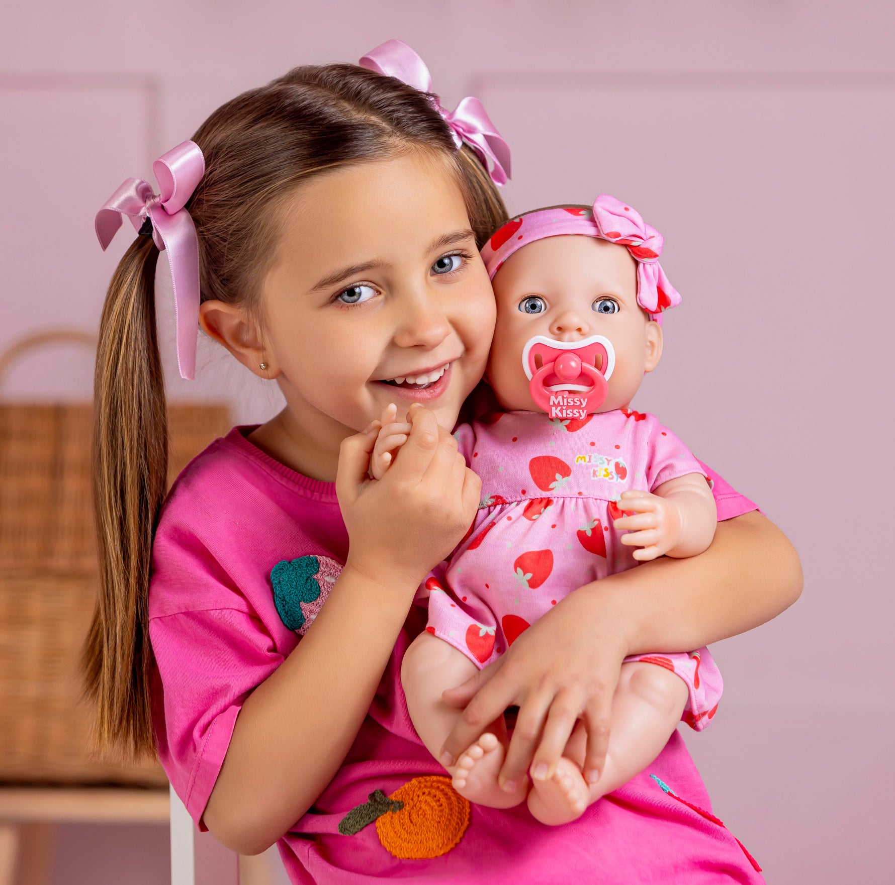 JC Toys 15" Missy Kissy Talking Baby Doll Gift Set for Girls