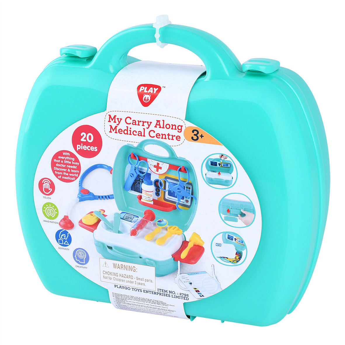 PLAY GO MY CARRY ALONG MEDICAL CENTRE - 20 PCS