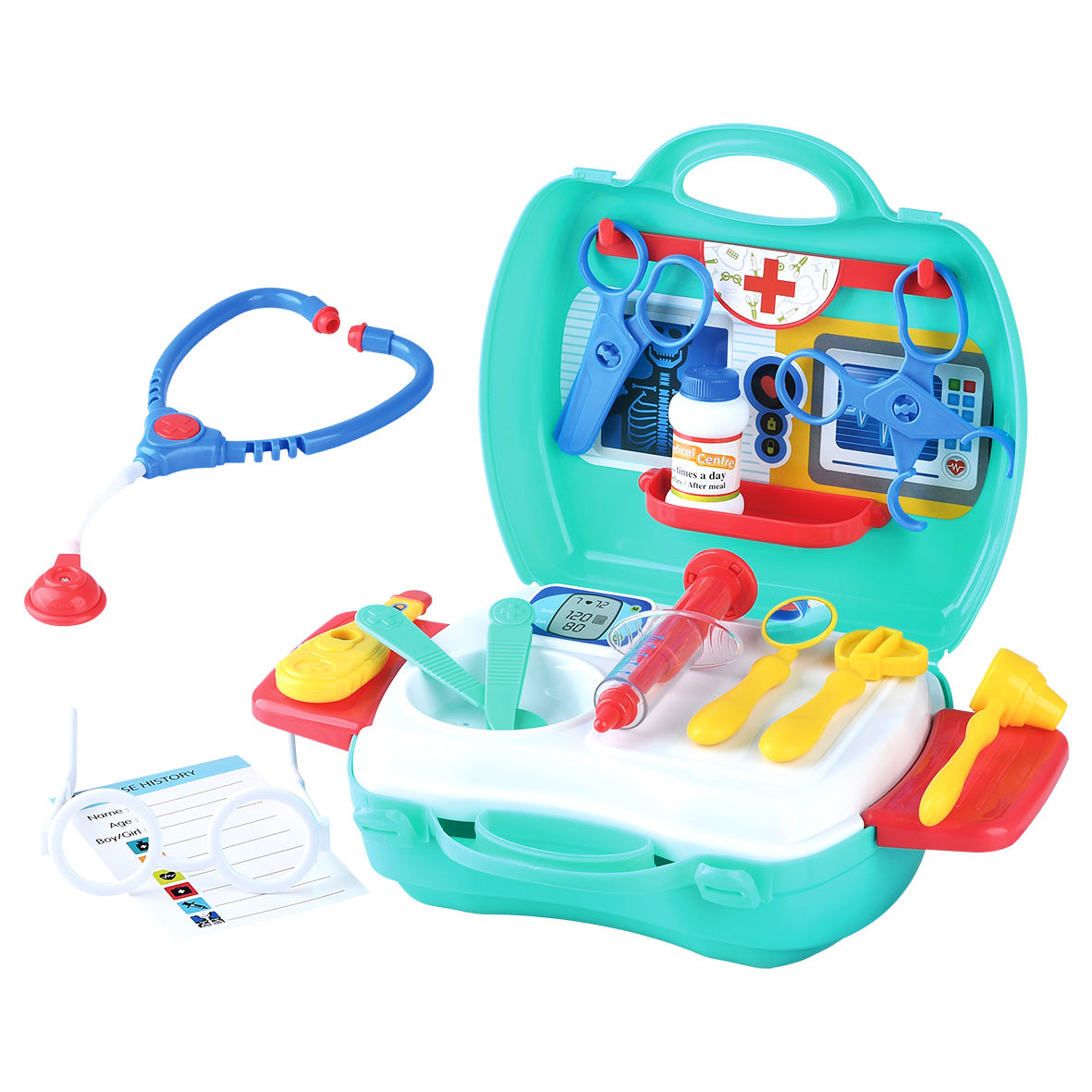 Play Go My Carry Along Medical Centre – 20-Piece Pretend Play Doctor Toy Set for Kids