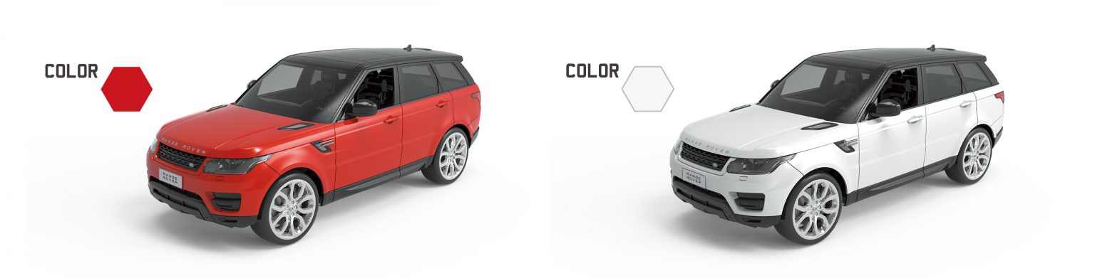 RW 1:14 RANGE ROVER SPORT ASSORTED (RED & WHITE)