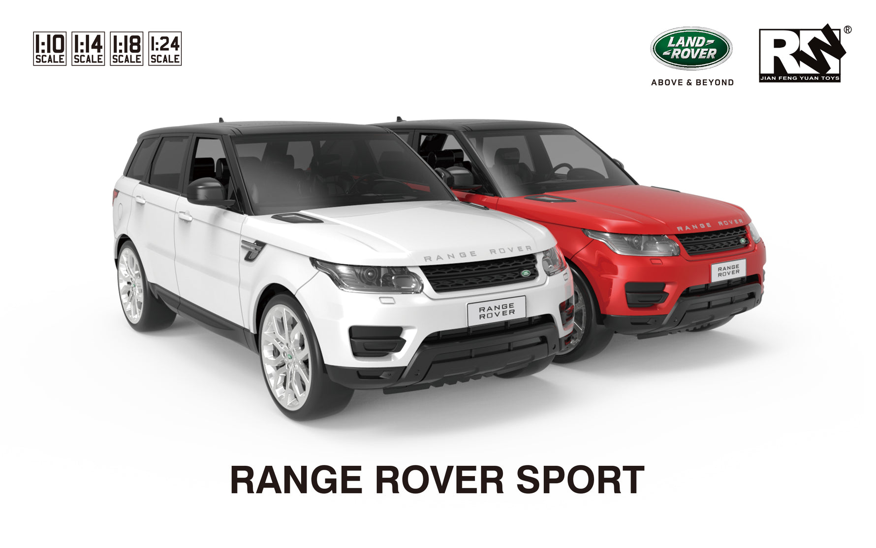 RW 1:14 RANGE ROVER SPORT ASSORTED (RED & WHITE)