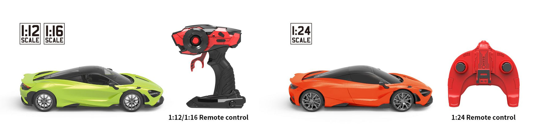 RW MCLAREN 765LT 1:12 SCALE REMOTE CONTROL CAR
