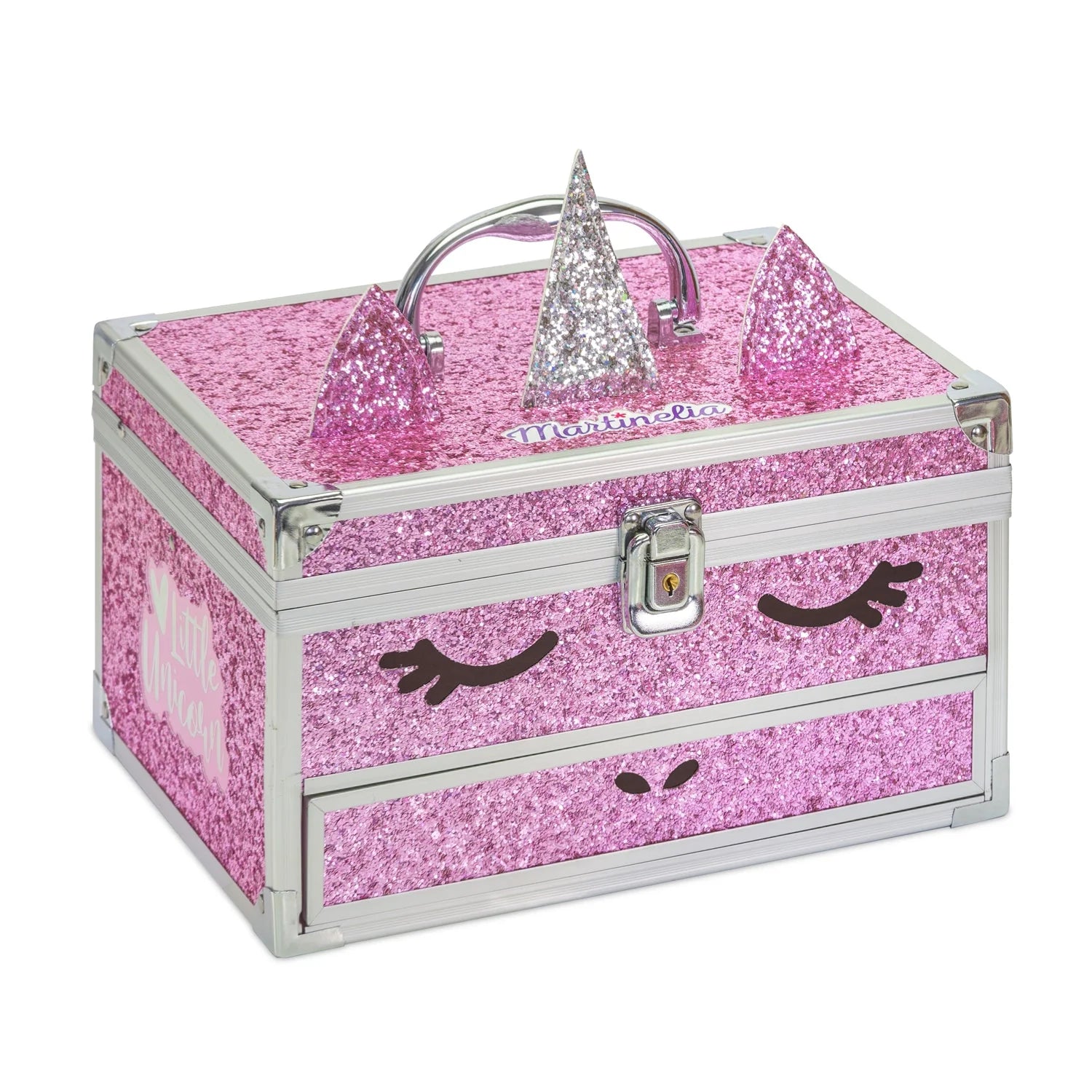 Martinelia Unicorn Big Glitter Makeup Case for Girls