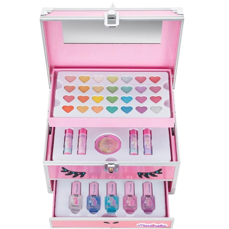 Martinelia Unicorn Big Glitter Makeup Case for Girls