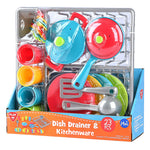 PLAY GO 
PLAY GO DISH DRAINER & KITCHENWARE - 23 PCS