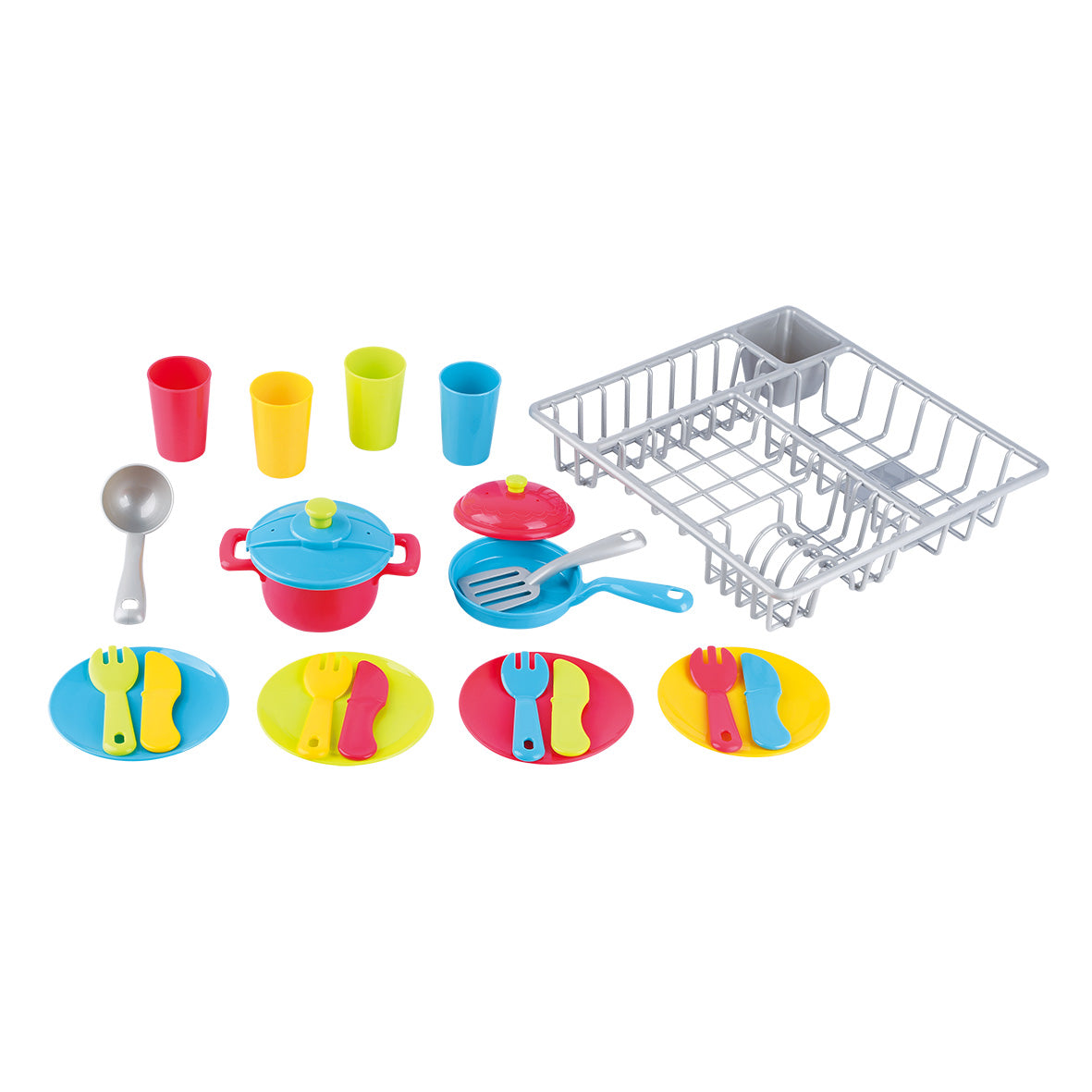 PLAY GO 
PLAY GO DISH DRAINER & KITCHENWARE - 23 PCS