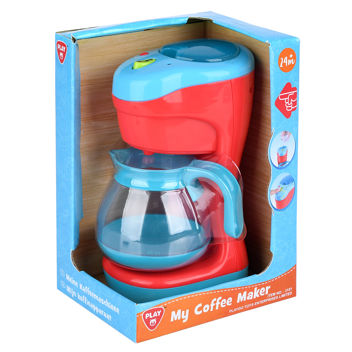 Play Go My Coffee Maker – Battery-Operated Pretend Play Kitchen Toy for Kids