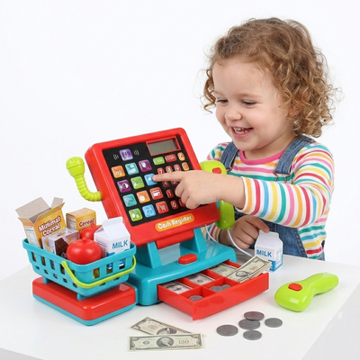 Play Go Touch & Count Supermarket Till – Battery Operated Cash Register Toy
