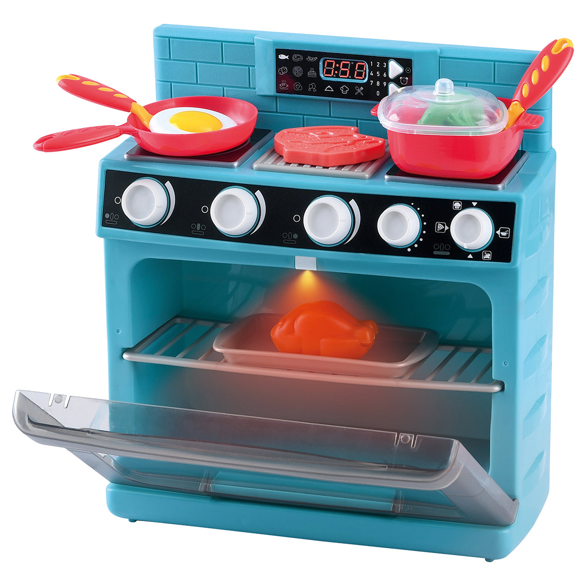 Play Go Kitchen Range – Battery Operated Pretend Play Kitchen Set