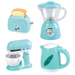Play Go Blend & Cook Appliances – Battery Operated Blue Set (Kettle, Blender, Mixer & Toaster)