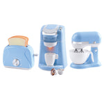 Play Go Classy Kitchen Appliance Trio – Blue (Pod Coffee Machine, Mixer & Toaster)