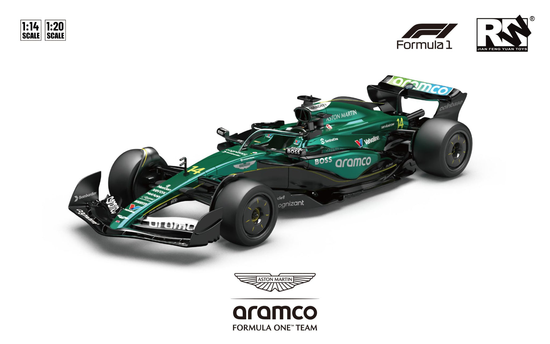 RW Aston Martin Aramco Formula 1 – 1:14 Scale RC Car