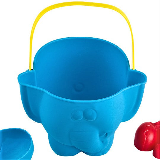 PLAY GO BIO-BASED PLASTIC - ANIMAL BEACH BUCKET SET - 7 PCS