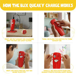 BLIX Queaky Charge – Rechargeable STEM Circuit Toy (Red)