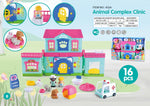 Play Go Animal Complex Clinic – Battery Operated Vet Play Set, 16 Pieces