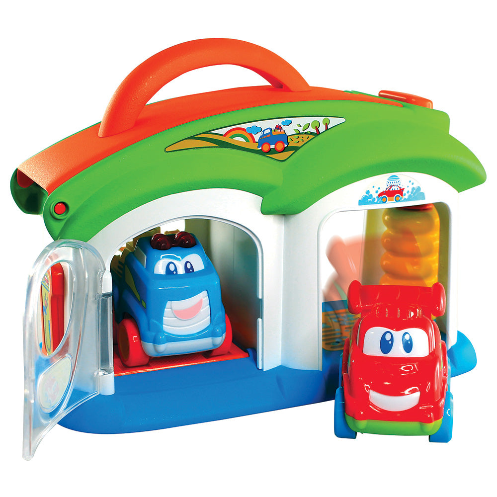 Little Learners Car Wash Station with 2 Electronic Cars | Toddler Toy