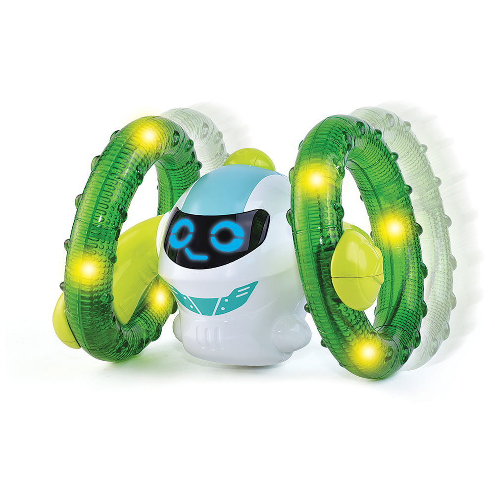 Little Learners Roll N Glow Robot | Light-Up Rolling Baby Toy