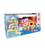 Little Learners Vroom Vroom Fire Truck & Crane Truck | Baby Toy