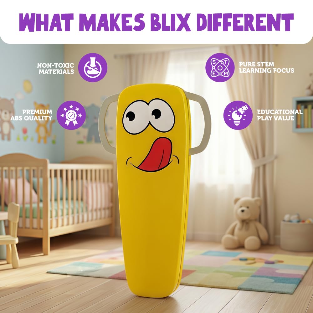 BLIX Queaky Charge – Rechargeable STEM Circuit Toy (Yellow)