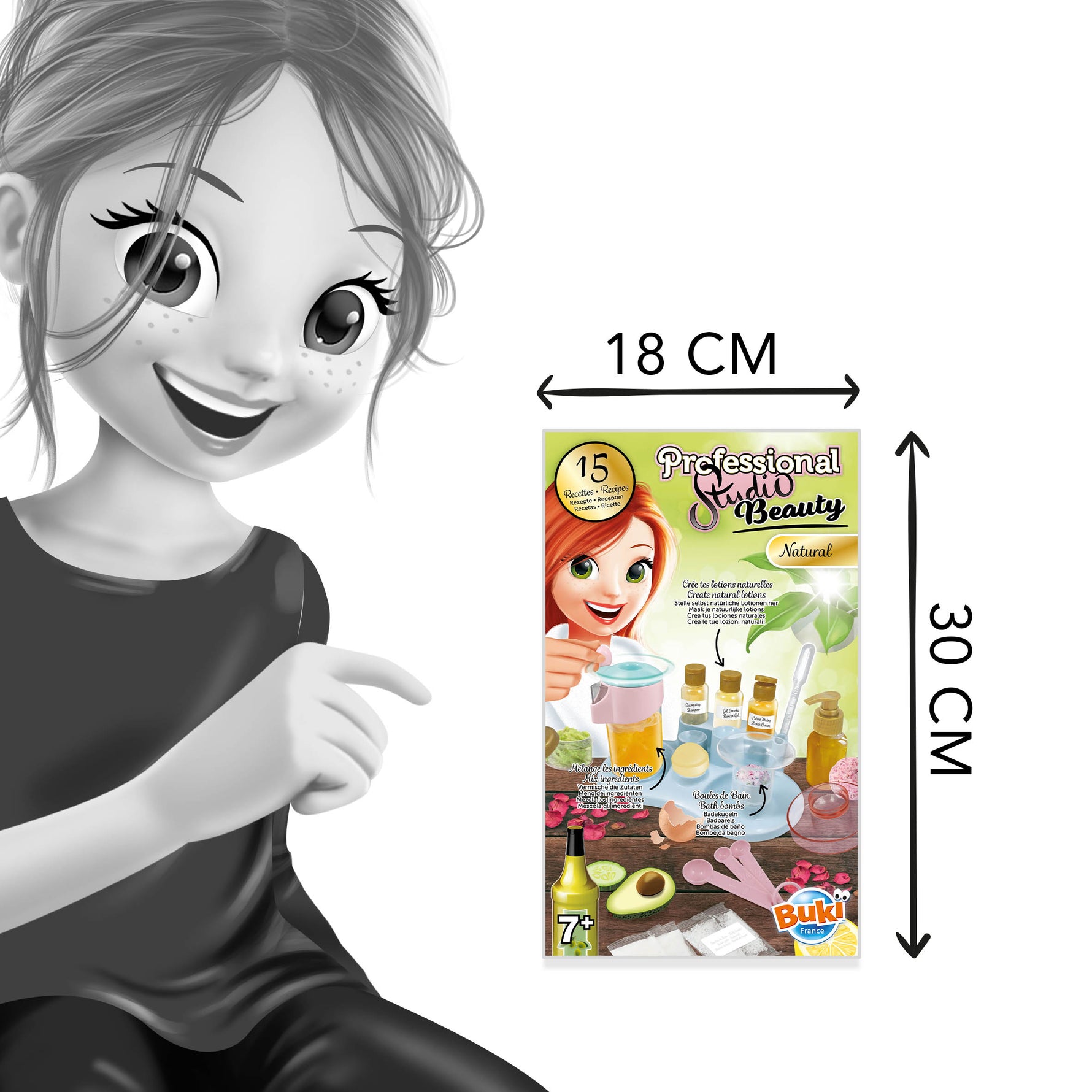 BUKI Professional Studio Beauty Set for Girls | Kids Makeup Kit