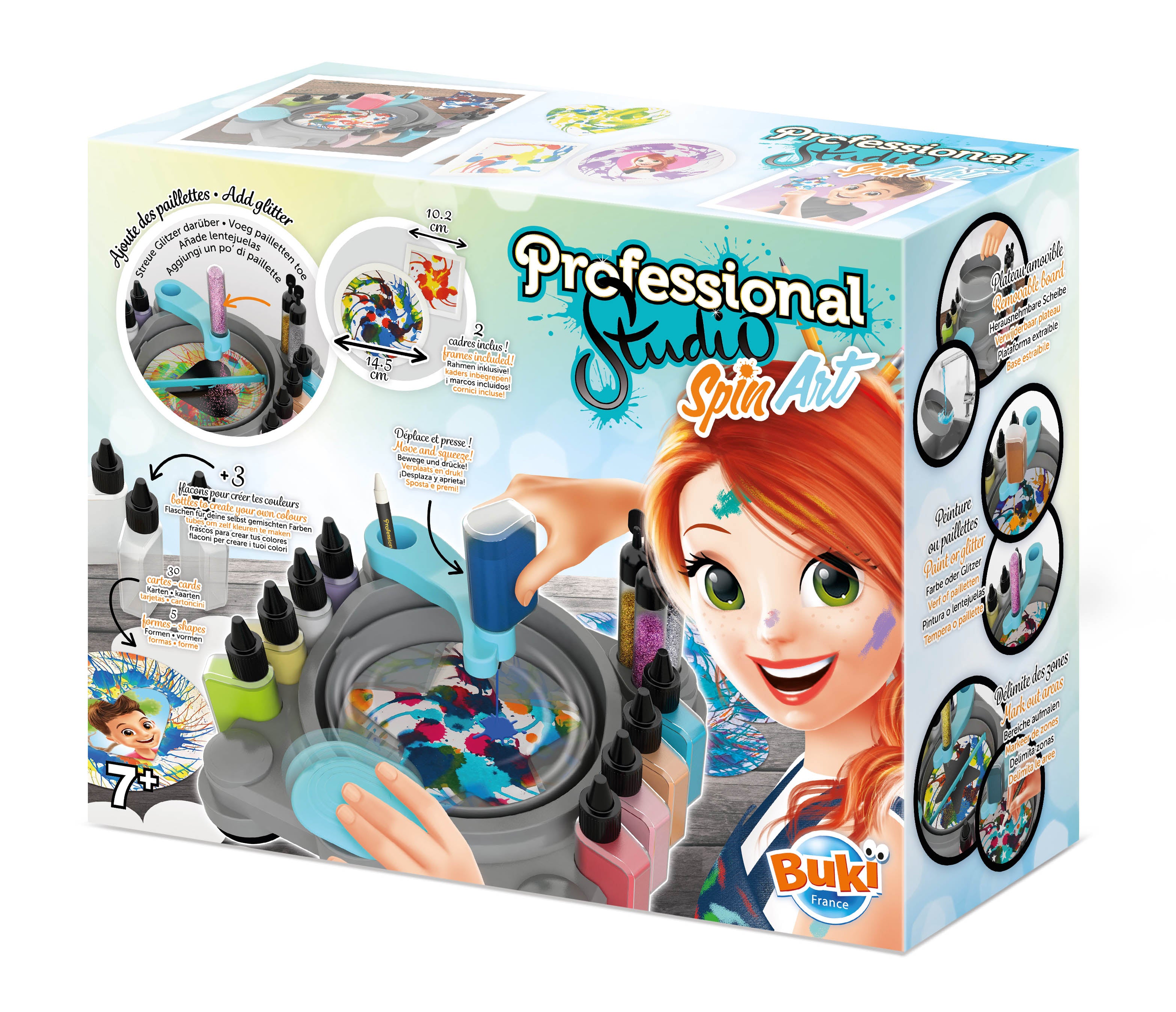 BUKI Professional Studio Spin Art Machine for Kids | Creative Art Kit
