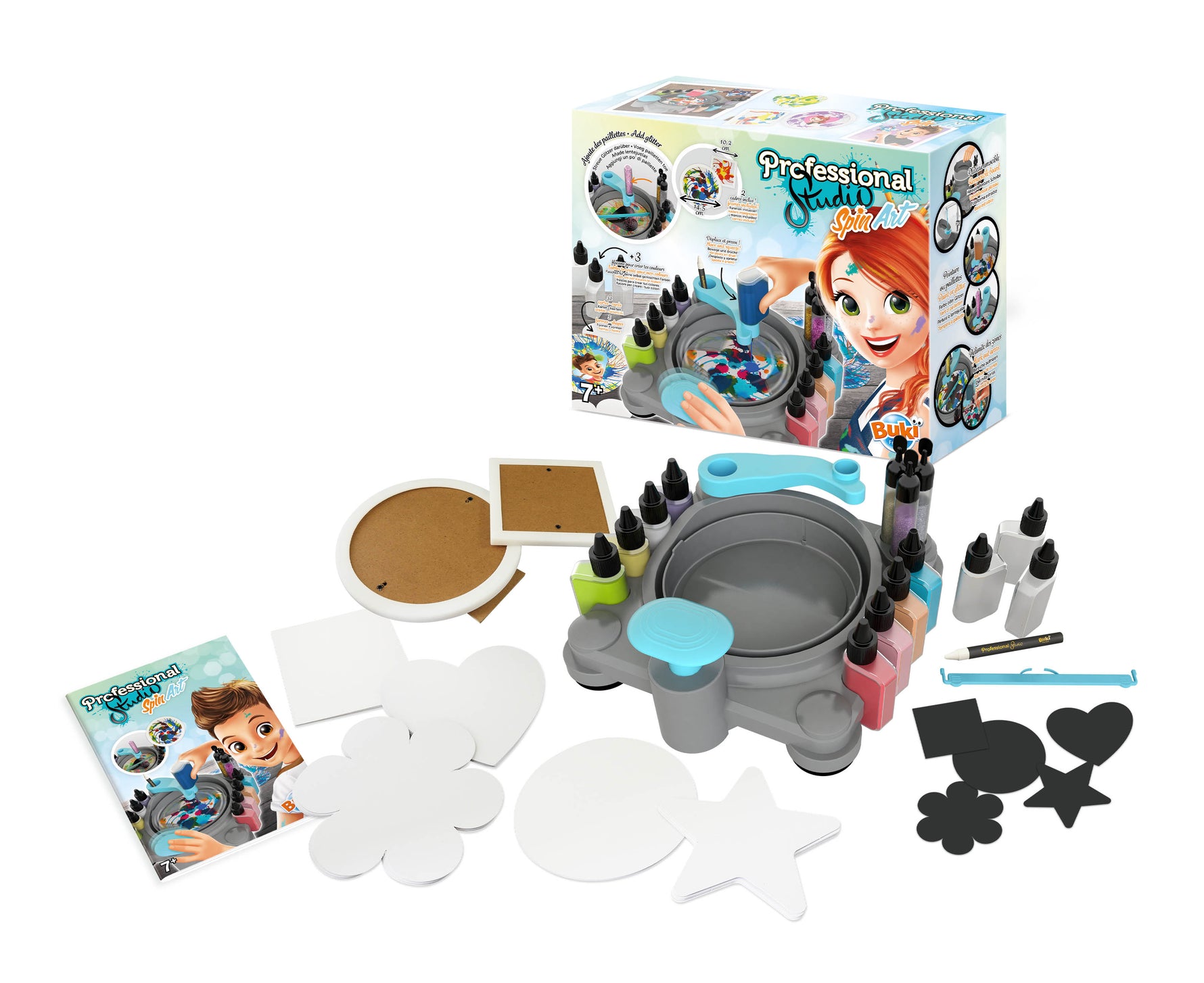 BUKI Professional Studio Spin Art Machine for Kids | Creative Art Kit