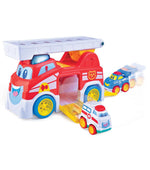 Little Learners Vroom Vroom Fire Truck & Crane Truck | Baby Toy