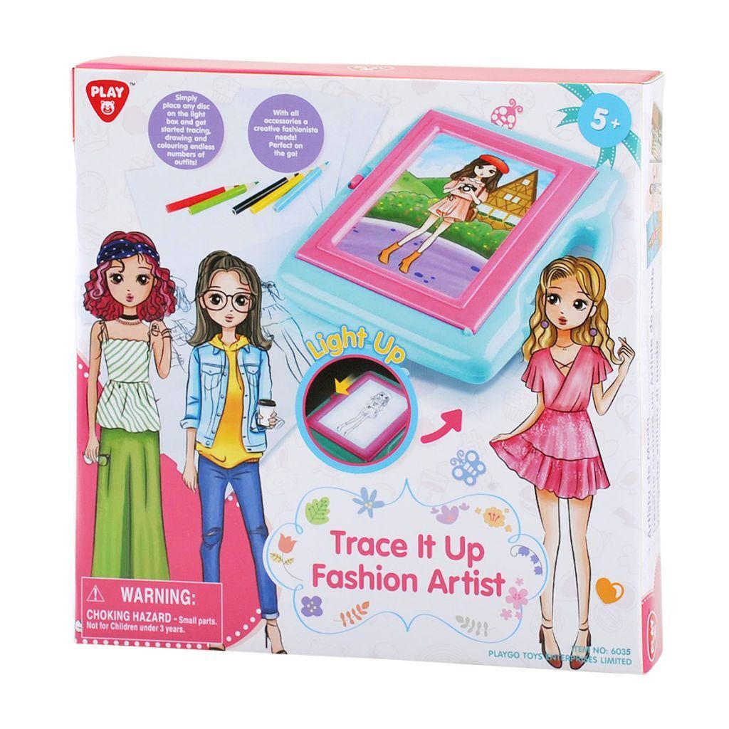 Play Go Trace It Up Fashion Artist – Battery Operated Art Set, 28 Pieces
