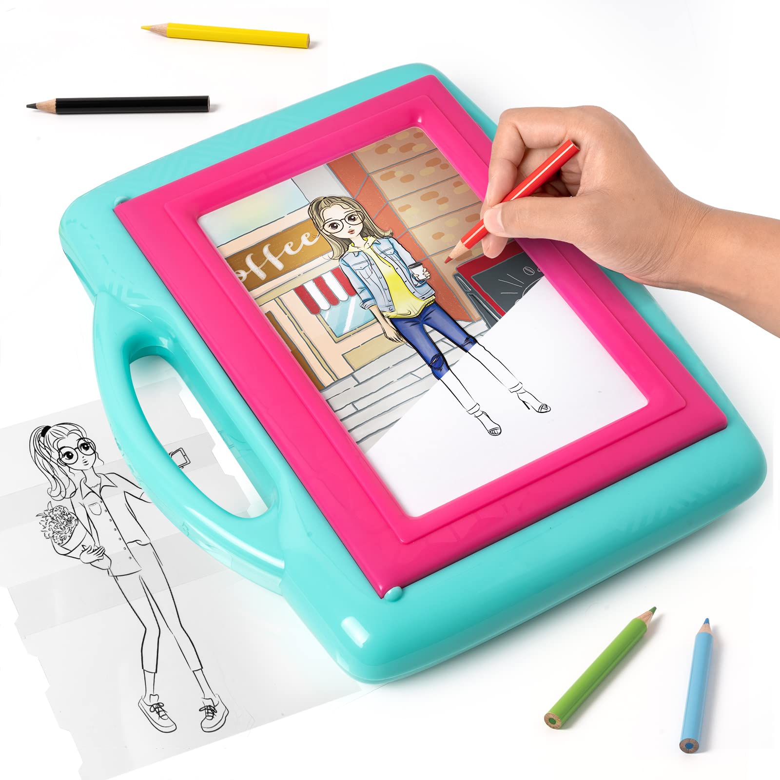 Play Go Trace It Up Fashion Artist – Battery Operated Art Set, 28 Pieces