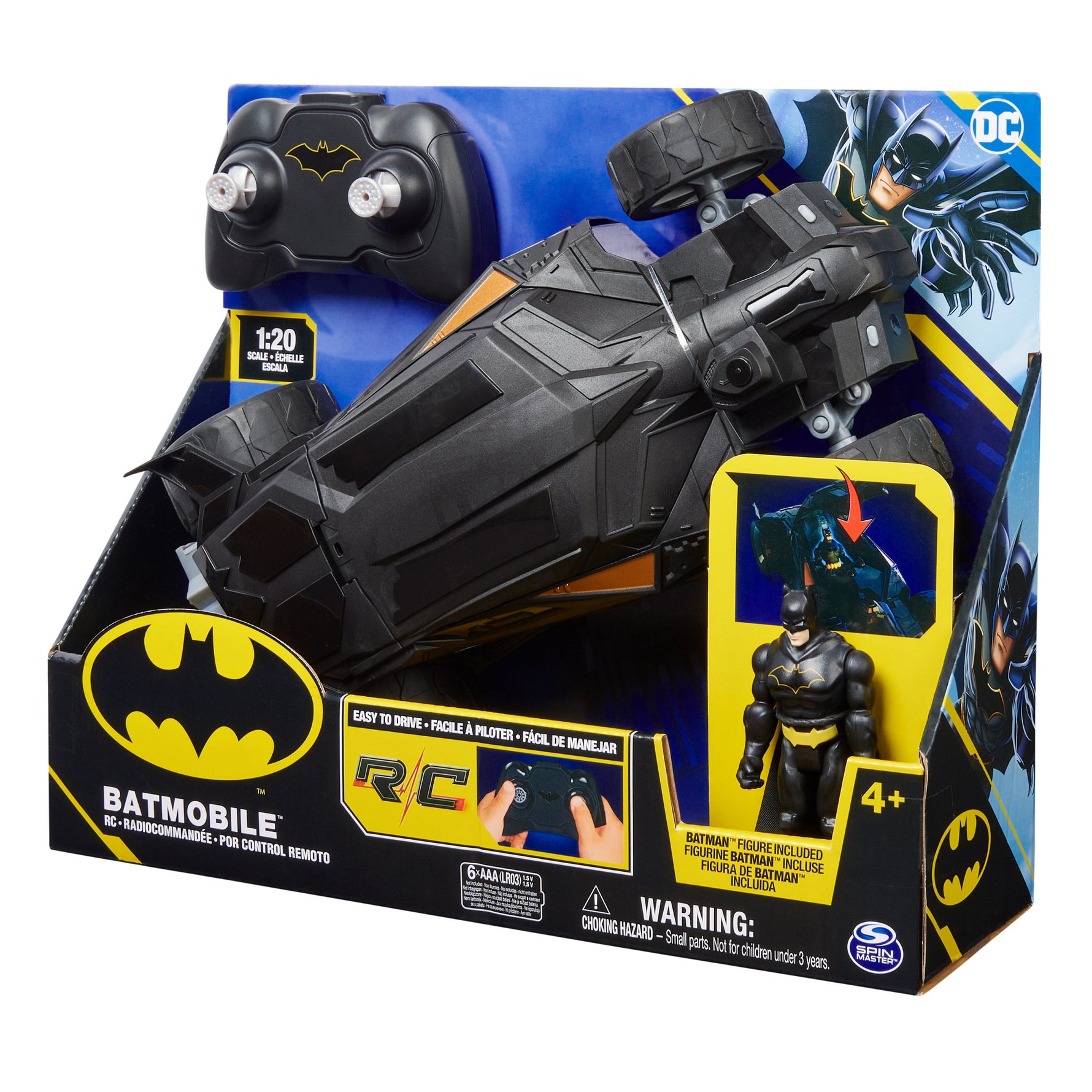 DC Batman RC 1:20 Batmobile with Figure