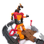 Monster Jam Smash & Bash Smash bot Playset with 1:64 Scale Trucks