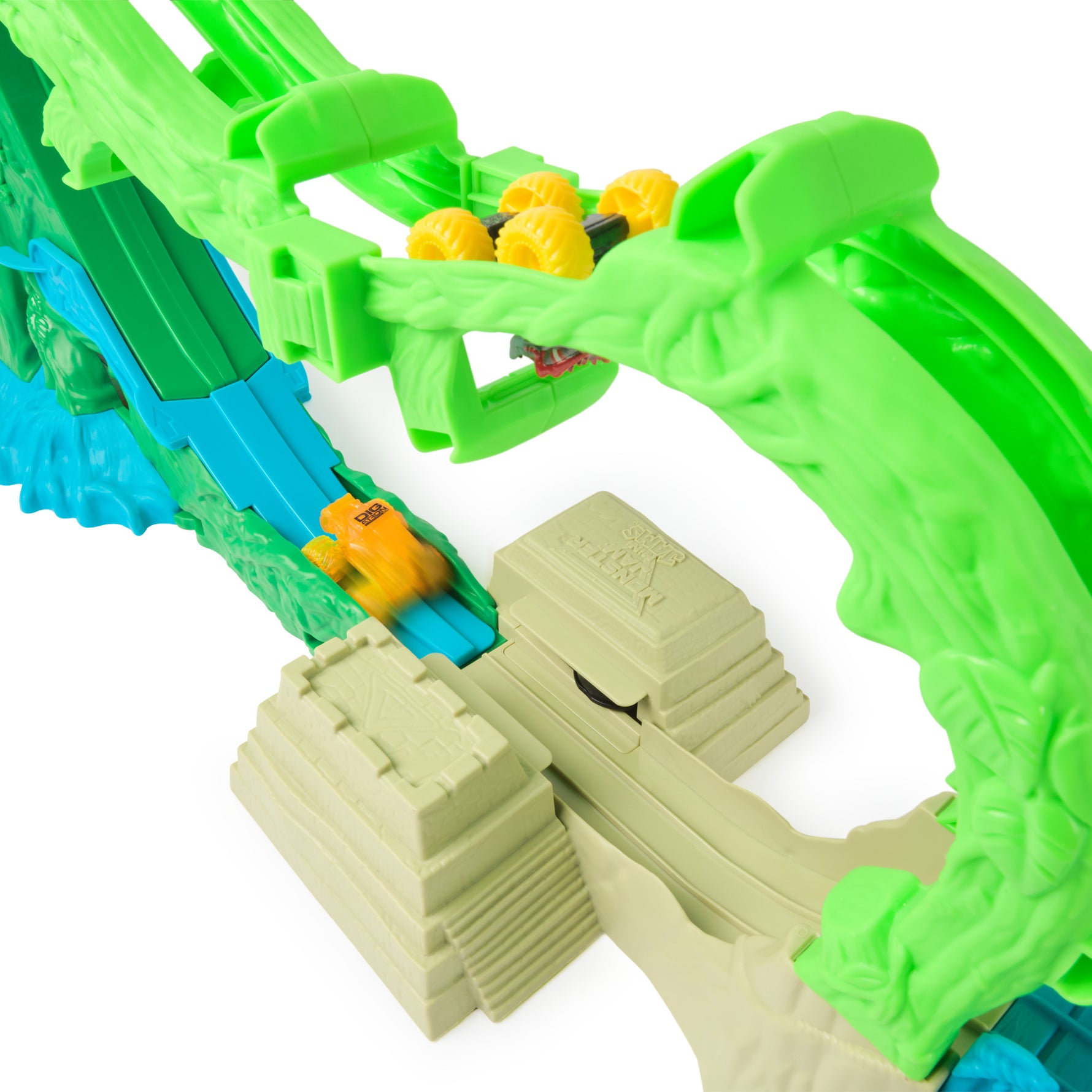 Monster Jam Mini Jams Cobra's Crazy Escape Playset with Mini Trucks