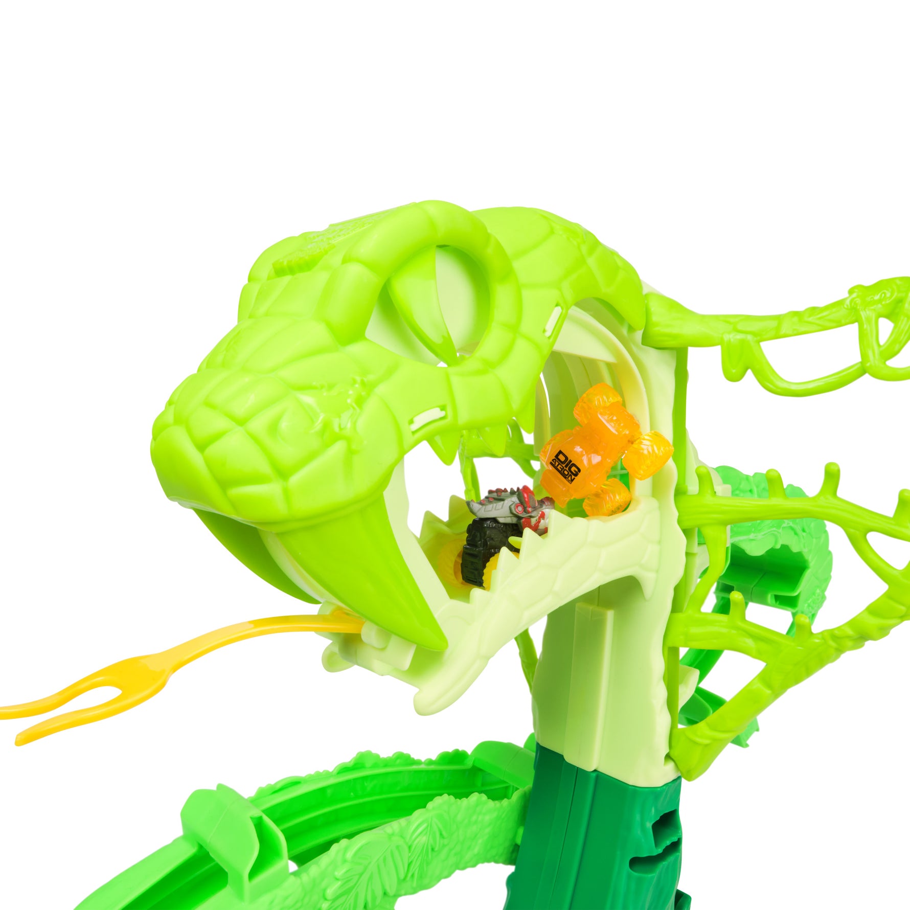 Monster Jam Mini Jams Cobra's Crazy Escape Playset with Mini Trucks