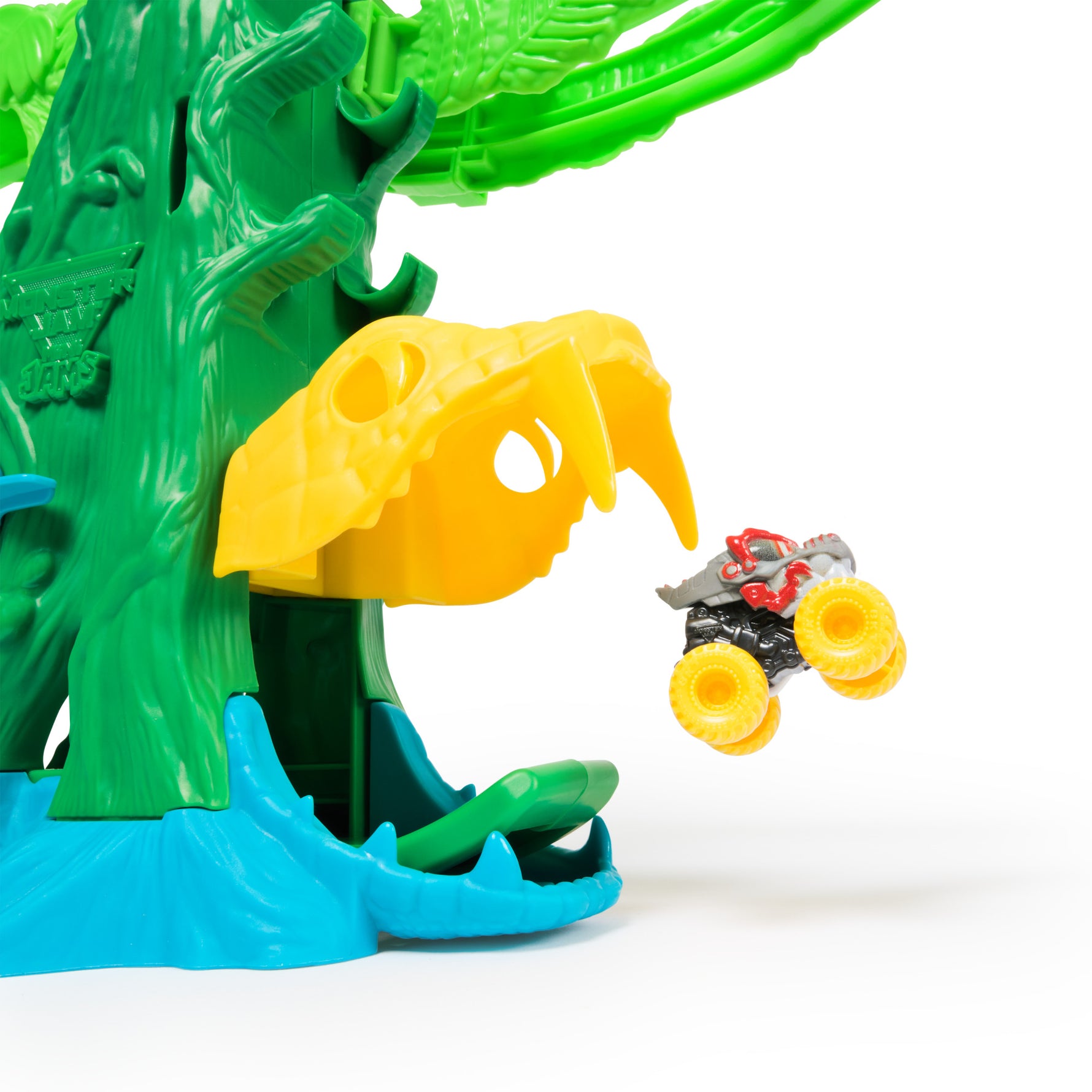 Monster Jam Mini Jams Cobra's Crazy Escape Playset with Mini Trucks