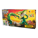 Monster Jam Mini Jams Cobra's Crazy Escape Playset with Mini Trucks