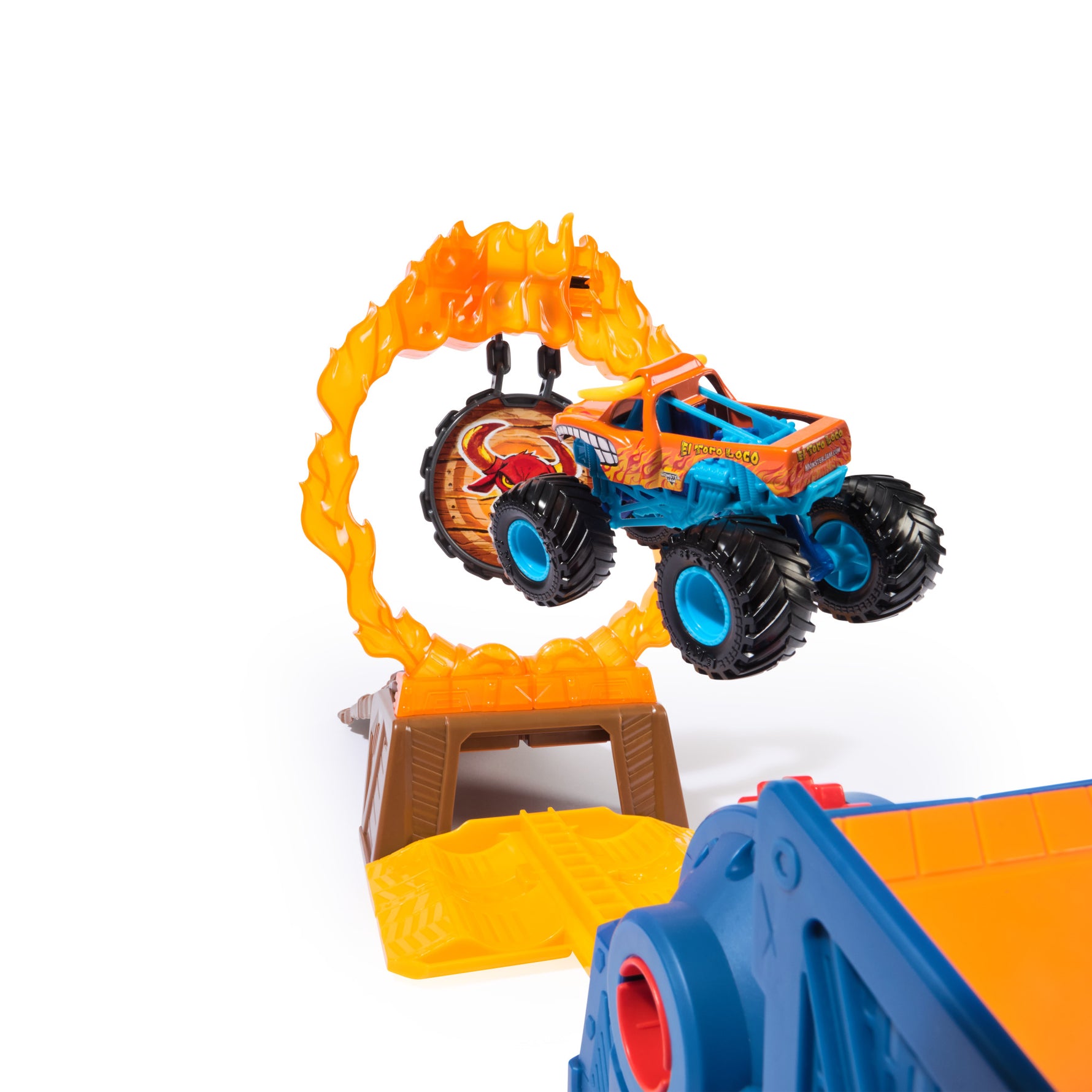 Monster Jam Long Jump Playset with 1:64 Scale Monster Truck